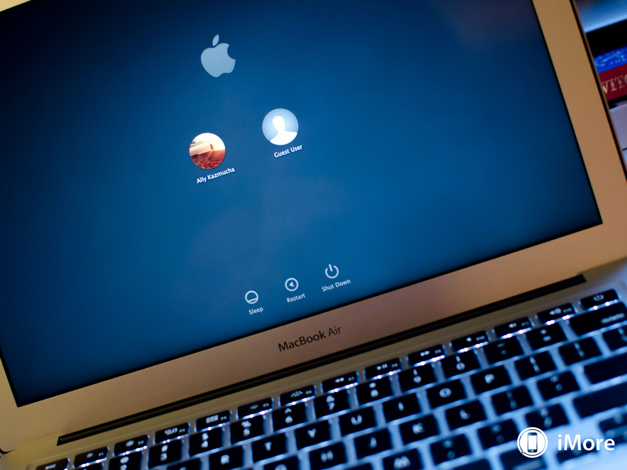 Figure 22: Login screen (OSX) on a Macbook Air